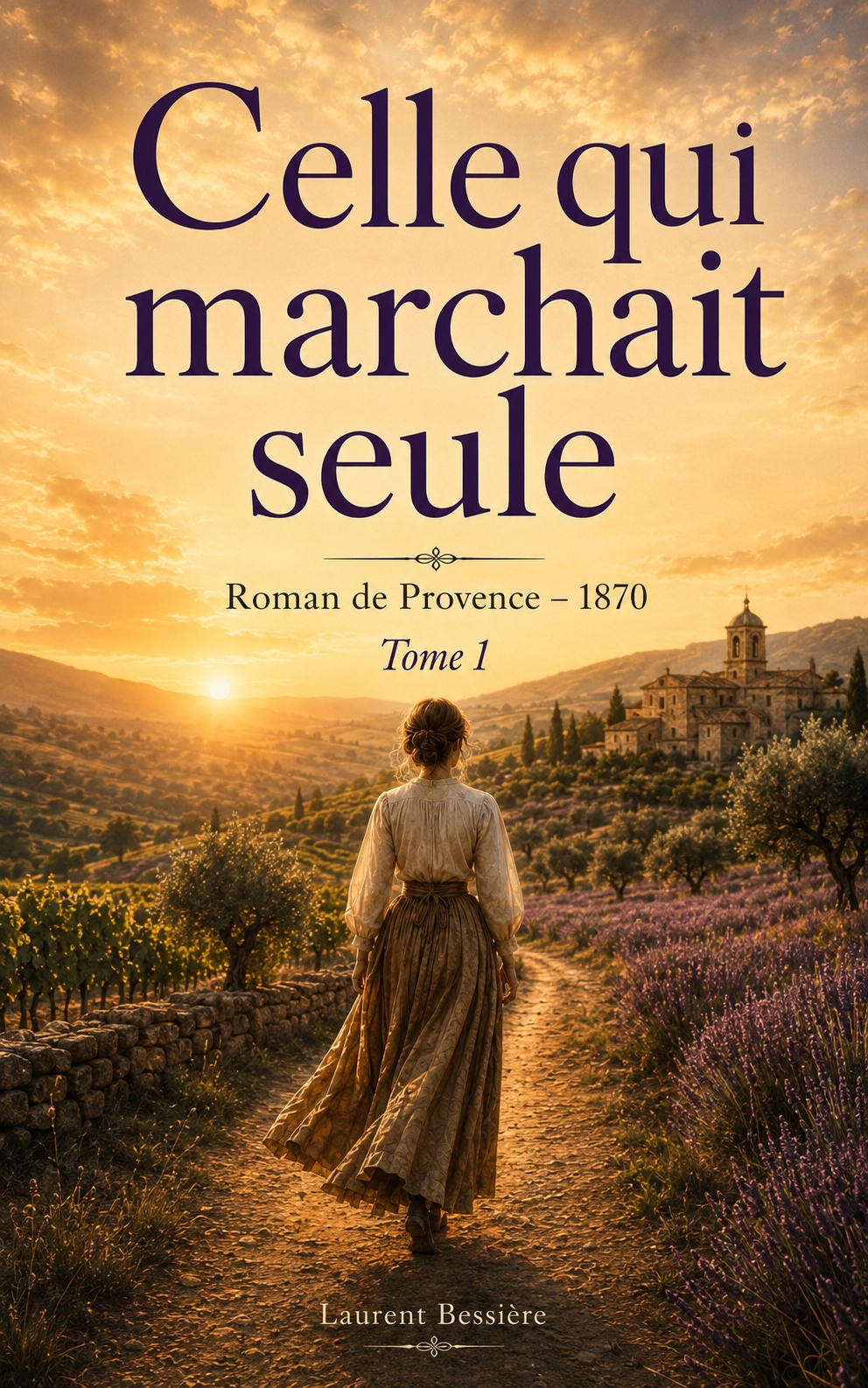Couverture du roman Celle qui marchait seule de Laurent Bessière